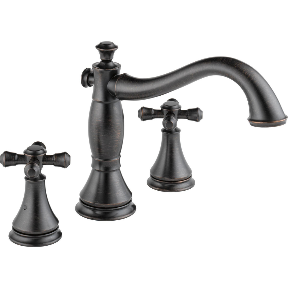 Roman Tub Trim - Less Handles T2797-RBLHP--H695RB--R2707 | Delta