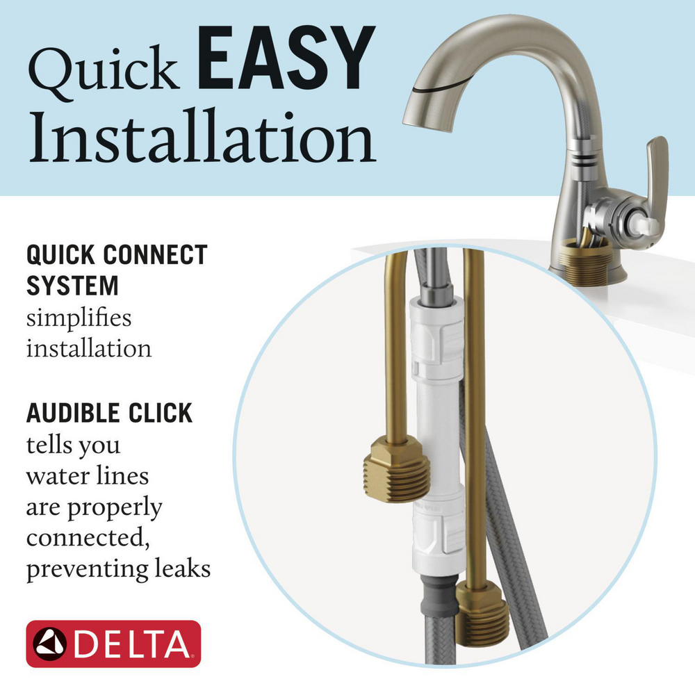 LAV RÉTRACTABLE À POIGNÉE UNIQUE15765LF-PD | Delta Faucet