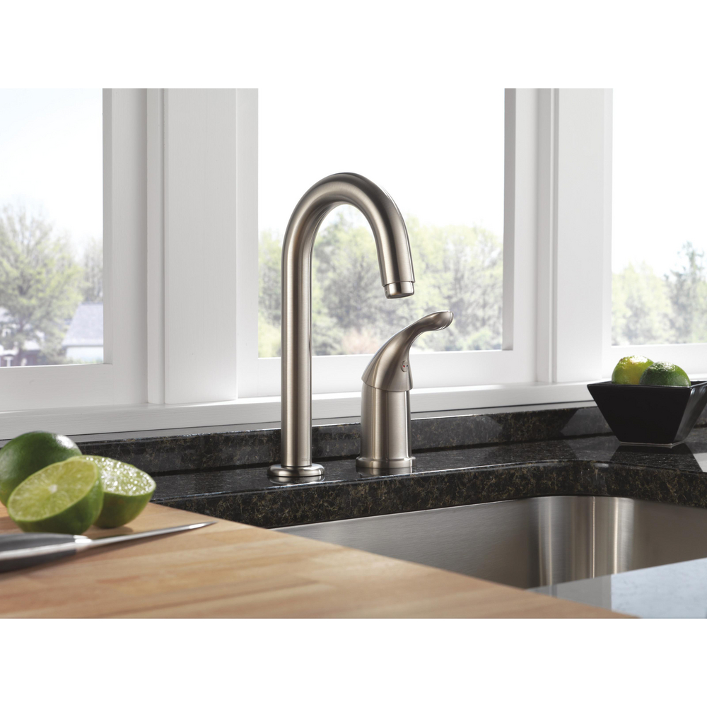 Single Handle Bar / Prep Faucet 1903-SS-DST | Delta Faucet