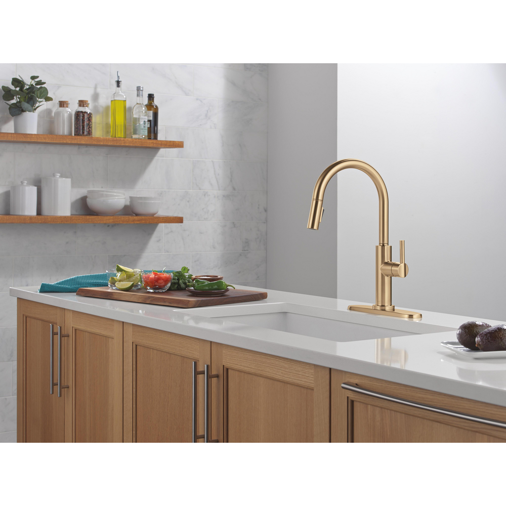 Nicoli J Spout CZ 19867LF-CZ | Delta Faucet