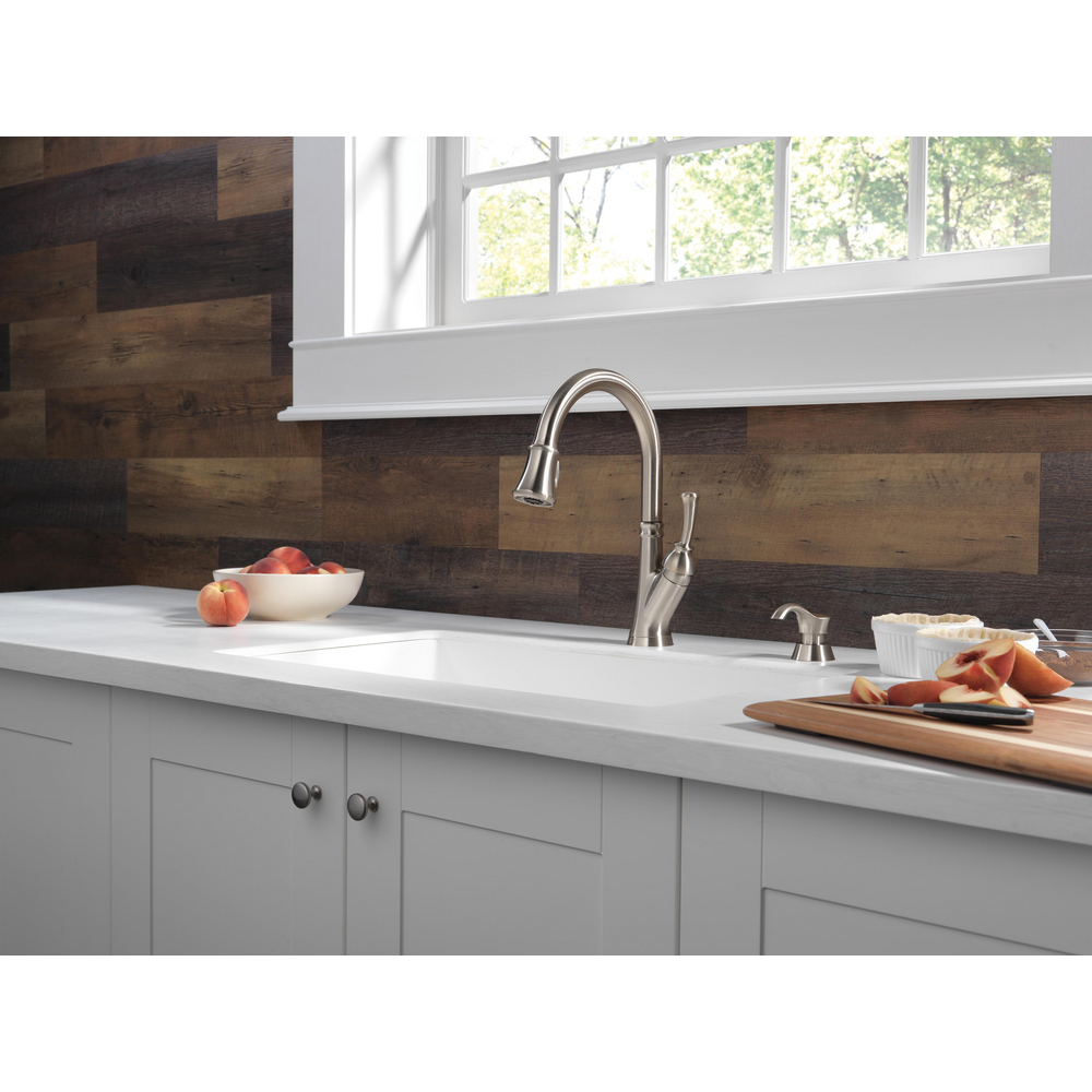 sss...⭐️ Single Handle Pull-Down Kitchen Faucet with Soap Dispenser and