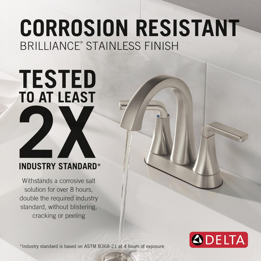 Two Handle Centerset Bathroom Faucet 2562LF-SSMPU | Delta Faucet
