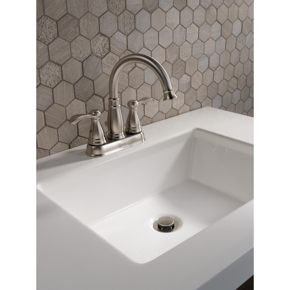 Two Handle Centerset Bathroom Faucet 25984LF-BN-ECO | Delta Faucet