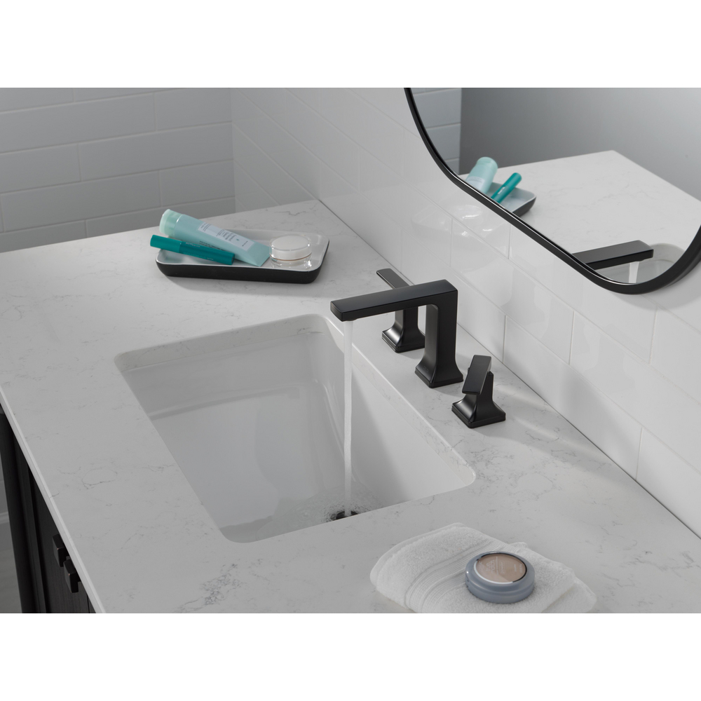 Two Handle Widespread Bathroom Faucet 3537LF-BLMPU | Delta Faucet