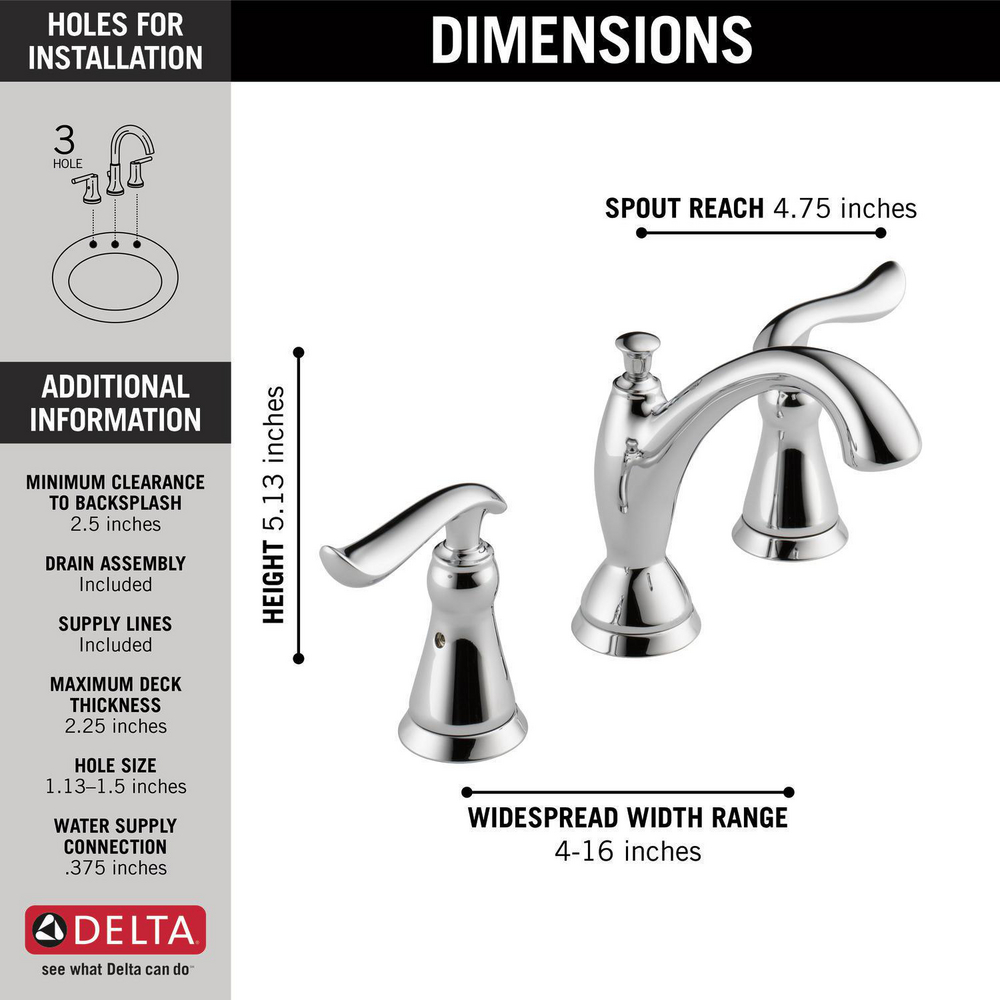 Aspirations 8-Inch Widespread 2-Handle Pull-Down Bathroom Faucet 1.2  gpm/4.5 L/min With Lever Handles