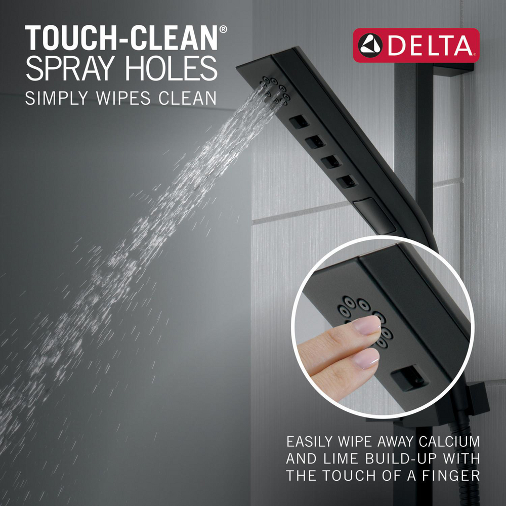 H2Okinetic 3-Setting Slide Bar Hand Shower 51799-BL | Delta Faucet
