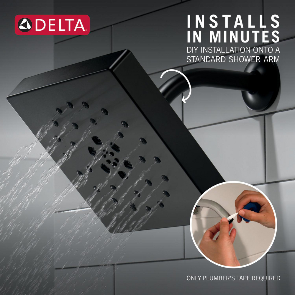 H2Okinetic 4-Setting Shower Head With Ultrasoak 52484-BL | Delta
