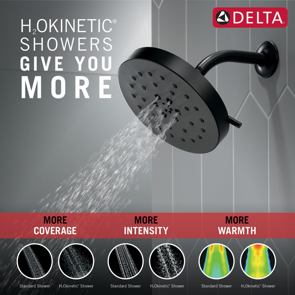 H2Okinetic 4-Setting Shower Head With Ultrasoak 52488-BL | Delta