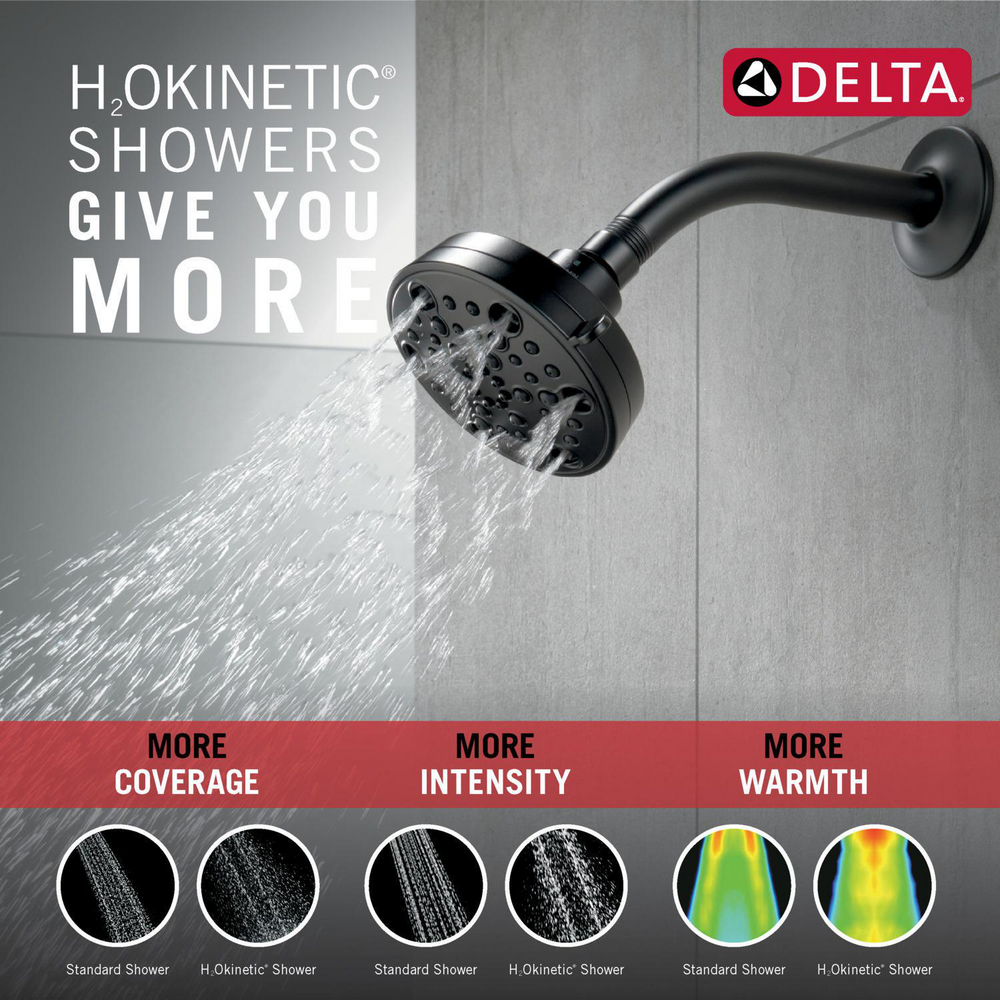 Delta H2Okinetic retailer 5-Setting Contemporary Shower Head 52638