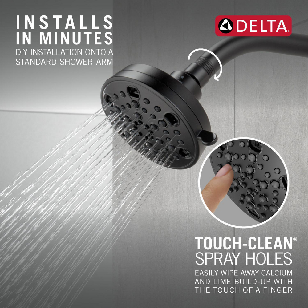 Delta H2Okinetic retailer 5-Setting Contemporary Shower Head 52638