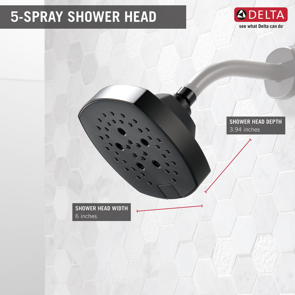 5-Setting H2Okinetic Shower Head 52663-BL | Delta Faucet