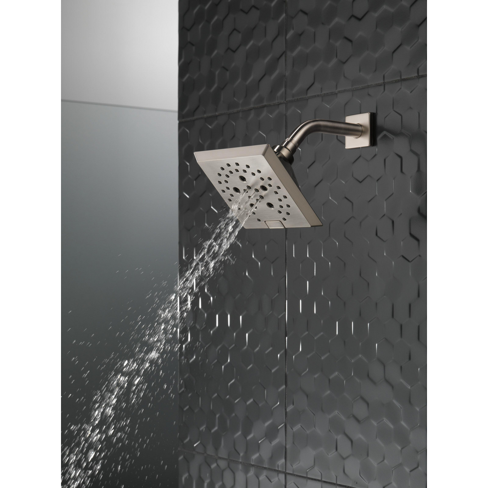 H2Okinetic 5-Setting Angular Modern Raincan Shower Head 52664-SS-PR ...