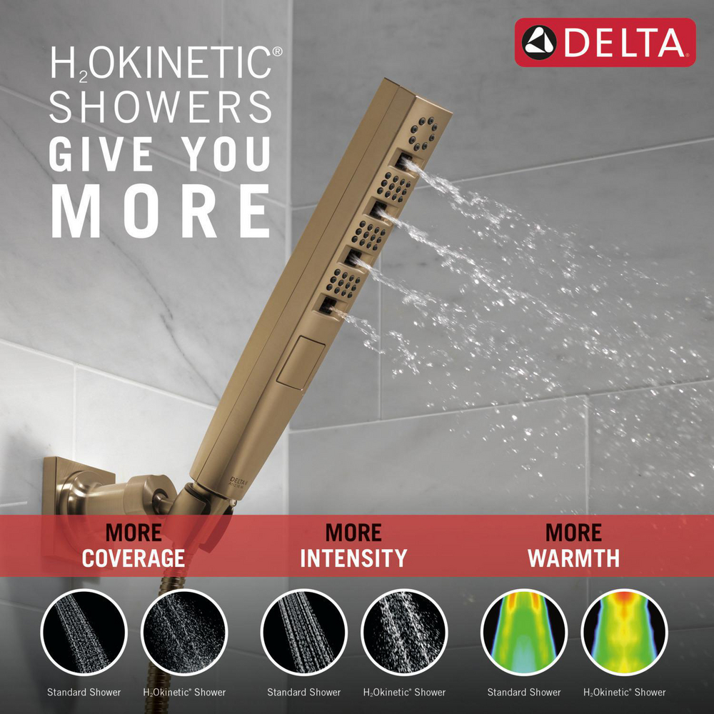 H2OKinetic Hand Shower 1.75 GPM Wall-Mount 4S 55140-CZ-PR | Delta