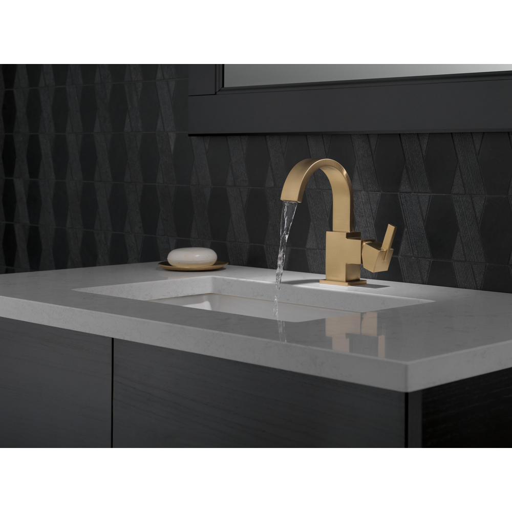 Delta Vero Single Handle Bathroom Faucet in Champagne Bronze 553LF-CZ 