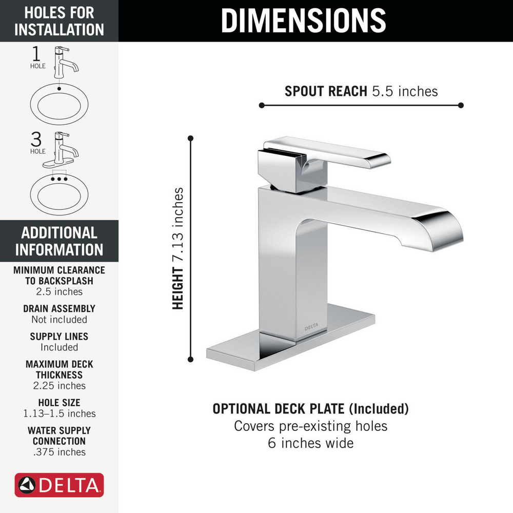 Single Handle Bathroom Faucet 567LF-LPU | Delta Faucet