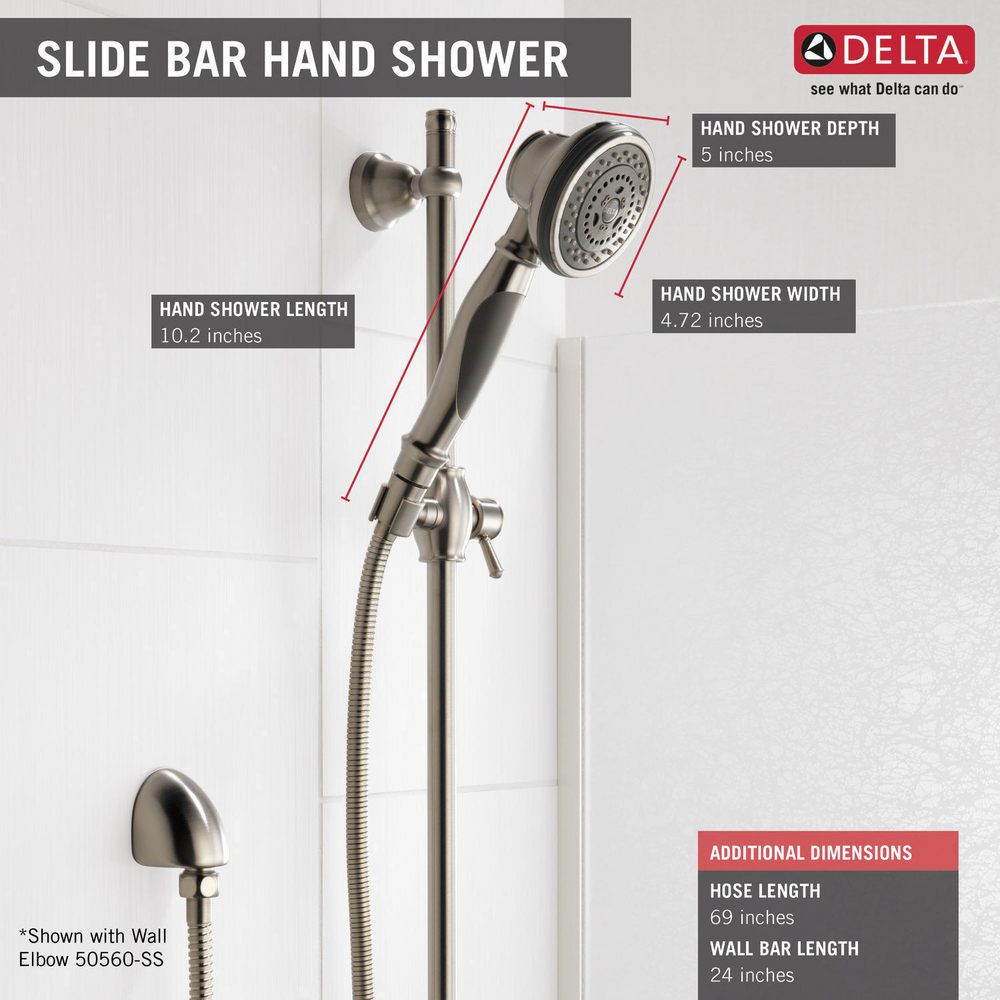 Slide Bar Hand Shower 57021SS Delta Faucet