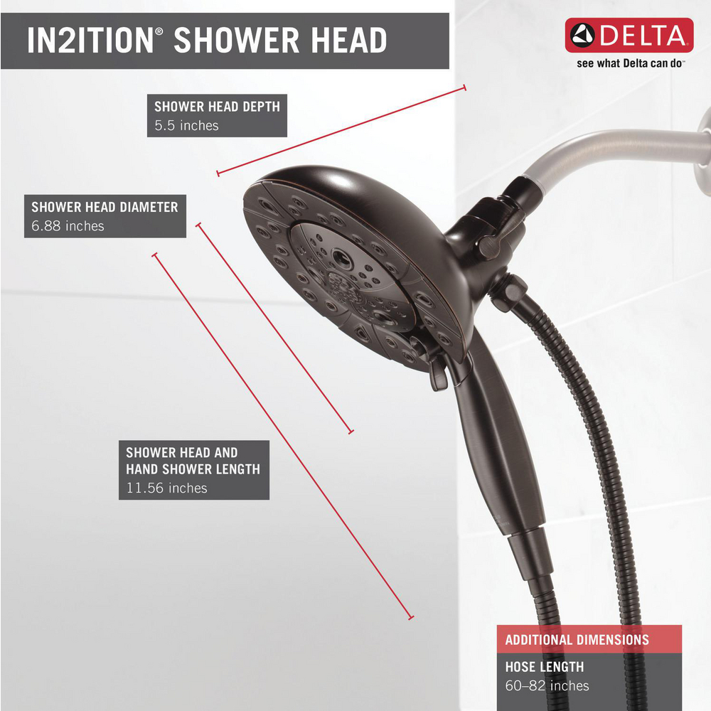 In2ition 5Setting TwoinOne Shower 58480RBPK Delta Faucet
