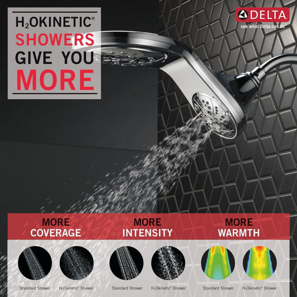 HydroRain H2OKinetic 2-in-1 Shower 58581-PK | Delta Faucet