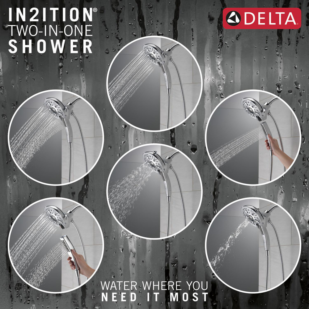 In2ition 5Setting TwoinOne Shower 58620PRPK Delta Faucet