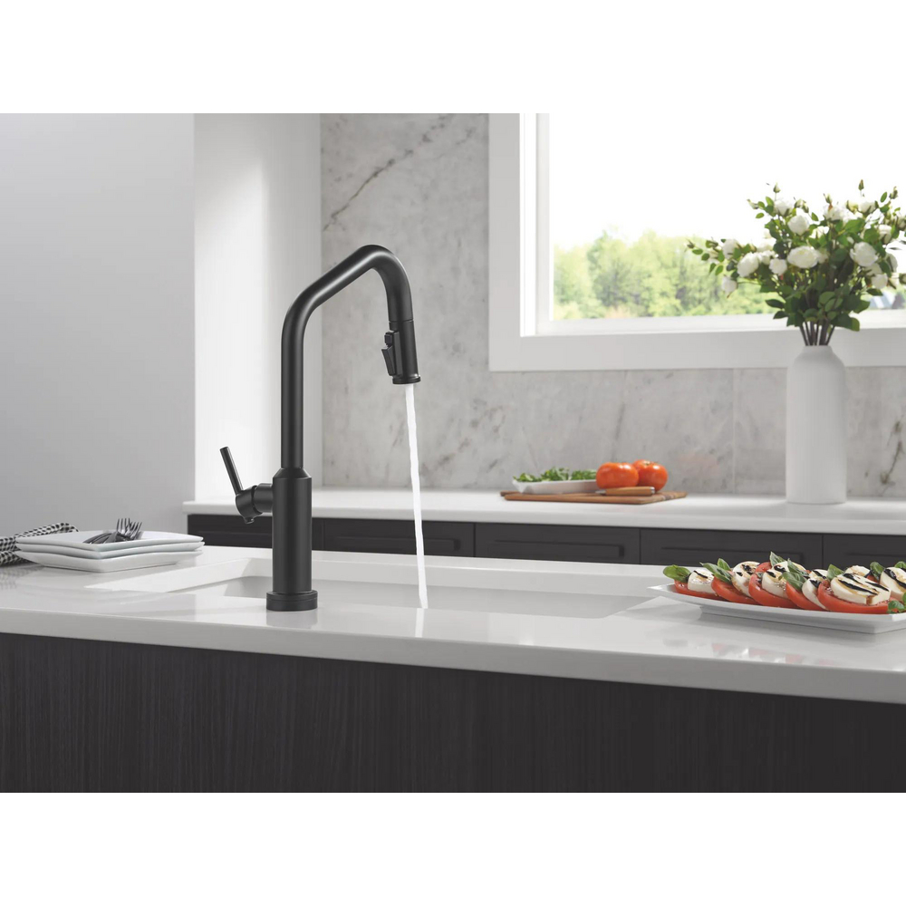 Cordova-Touchless Kitchen Pulldown Faucet Angle Spout 9085TL-BL