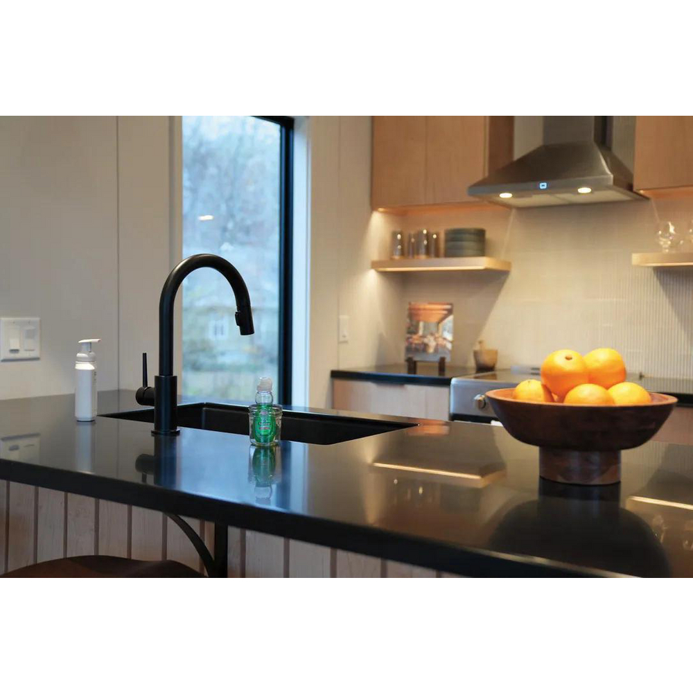 Single Handle Pull-Down Kitchen Faucet 9159-BL-DST | Delta Faucet