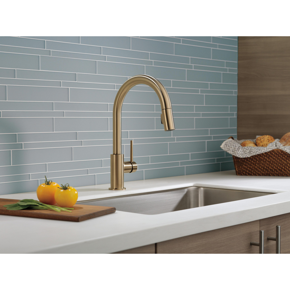 Single Handle Pull-Down Kitchen Faucet 9159-CZ-DST
