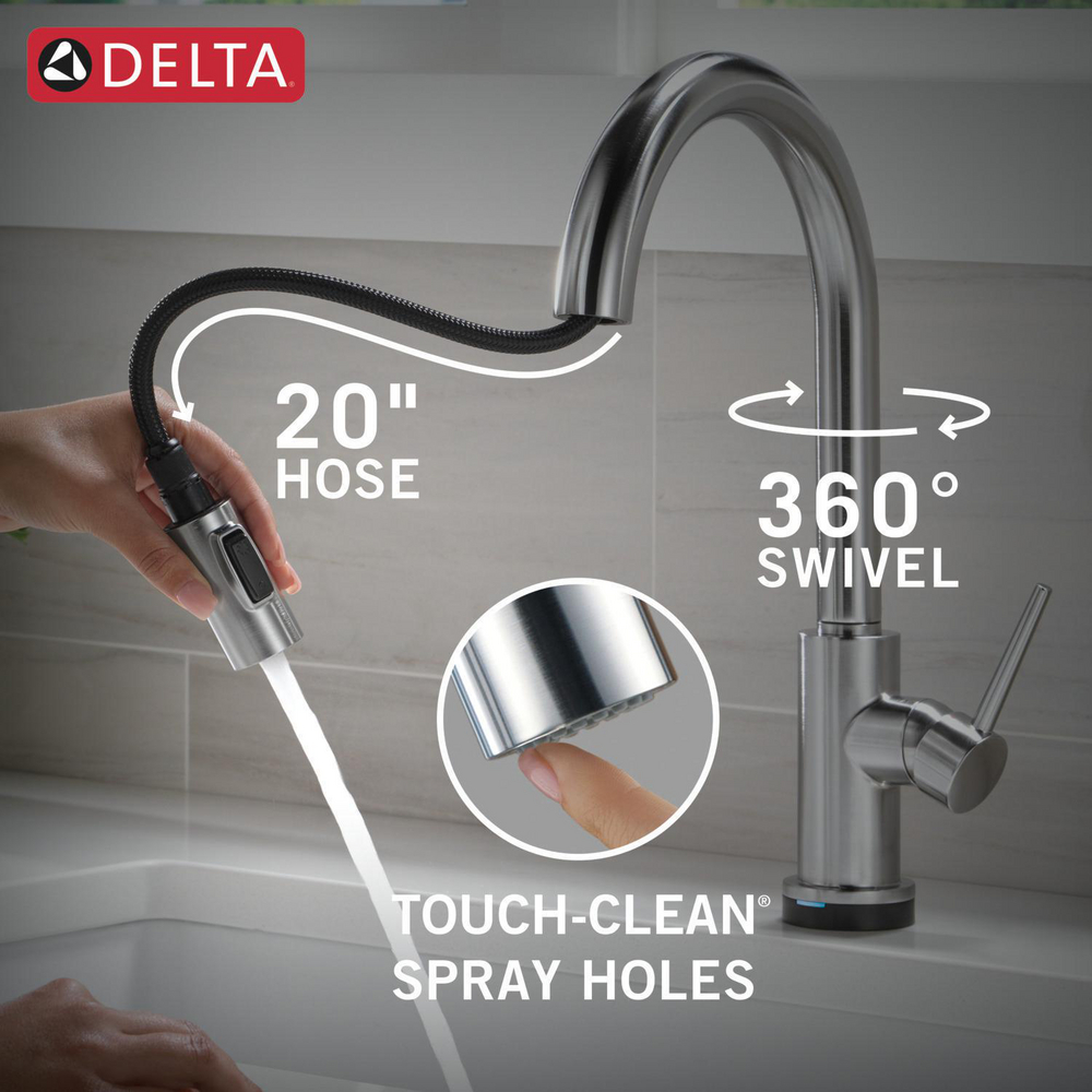 Touch2O Technology Kitchen Faucet with Touchless Technology 9159TL-AR ...