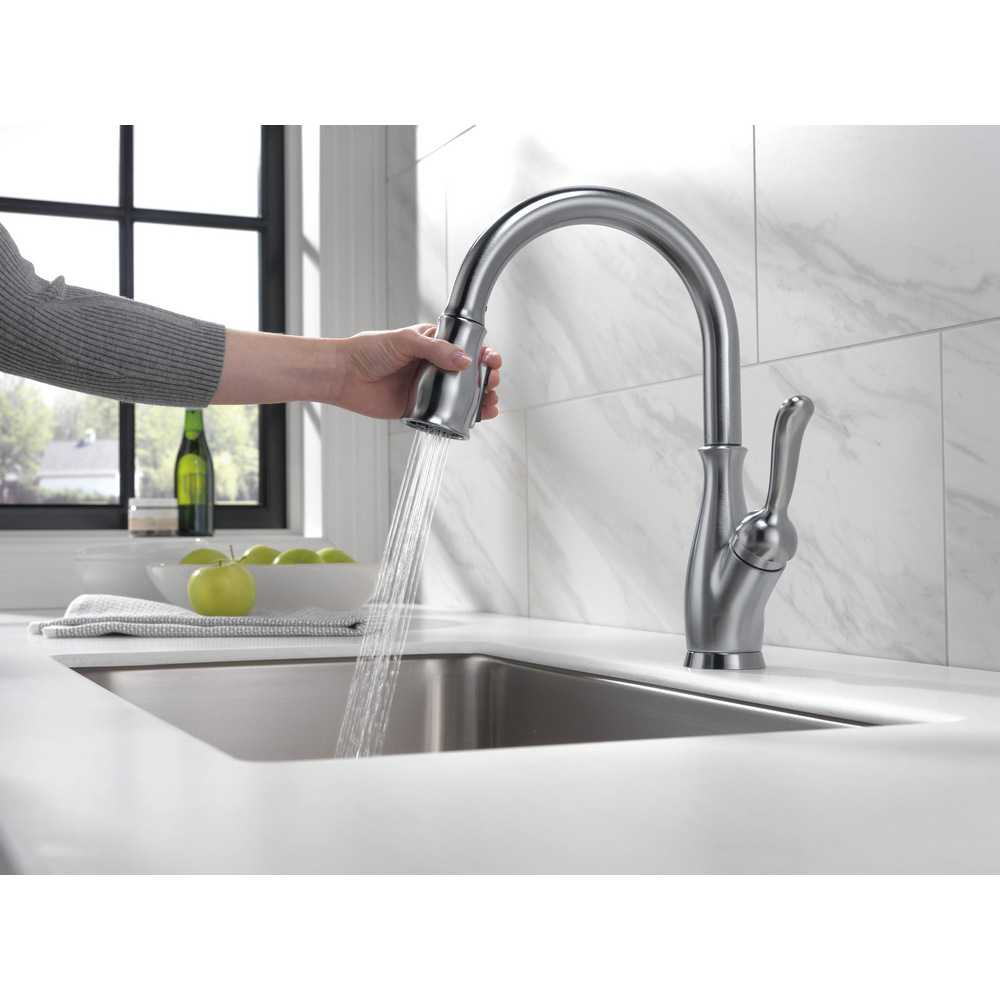 Single Handle Pull-Down Kitchen Faucet with ShieldSpray Technology 9178 ...