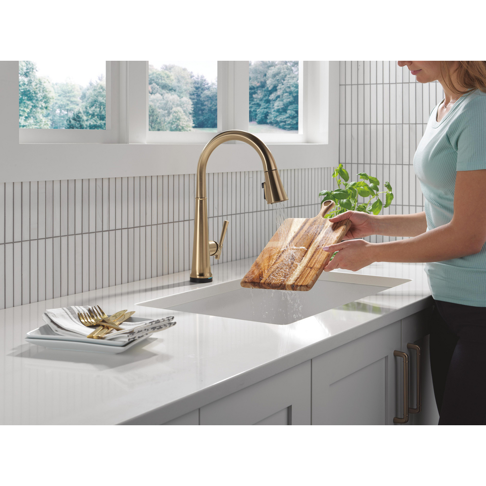 フォルティス Emmeline Touchless Kitchen Pulldown CZ 9182TL-CZ-PR-DST | Delta Faucet