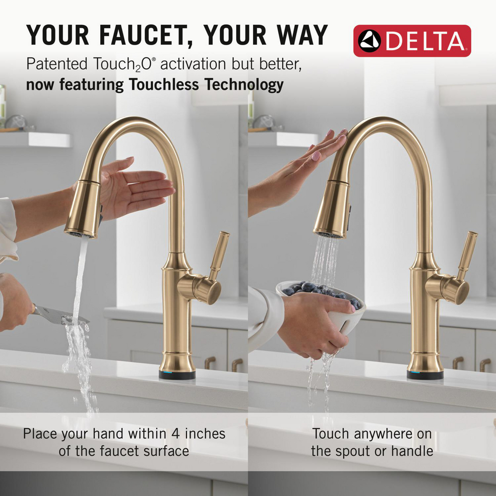 Touch2O Kitchen Faucet with Touchless Technology 9184TL-CZ-PR-DST