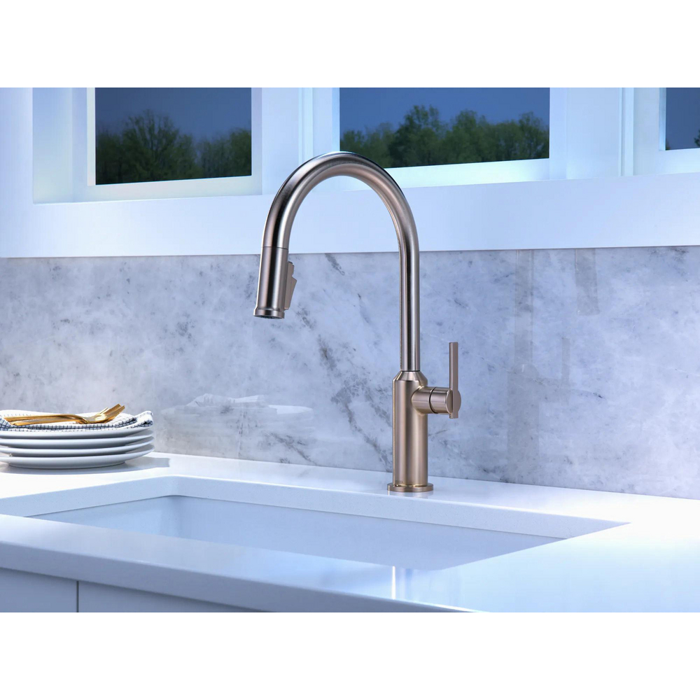 Cordova-Kitchen Pulldown Faucet Arc Spout 9185-CZ-PR-DST | Delta