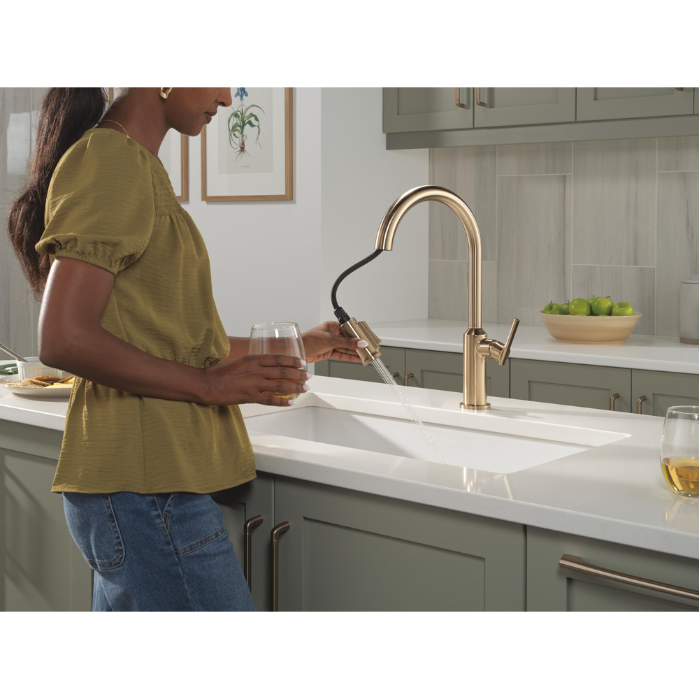 グラナダ Cordova-Kitchen Pulldown Faucet Arc Spout 9185-CZ-PR-DST | Delta