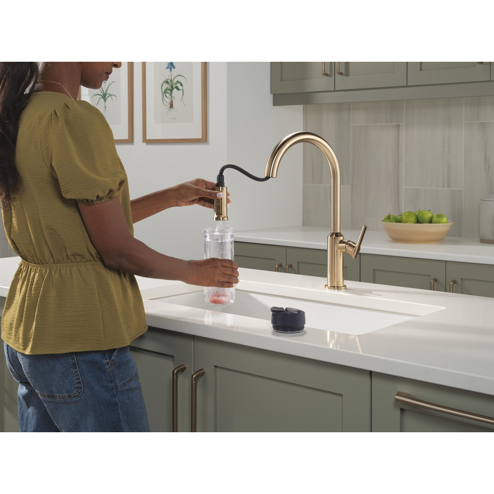 Cordova-Kitchen Pulldown Faucet Arc Spout 9185-CZ-PR-DST | Delta