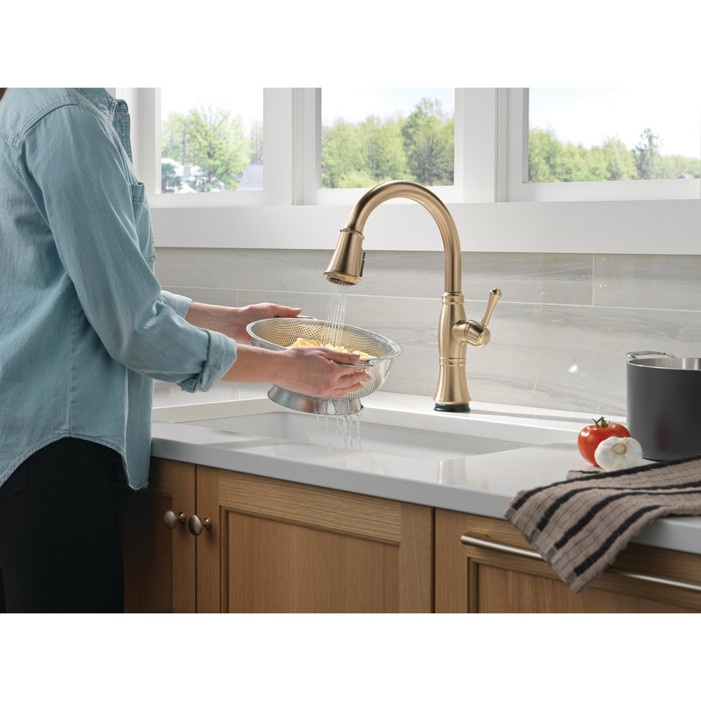Cassidy Touchless Kitchen Pulldown CZ 9197TL-CZ-PR-DST | Delta Faucet