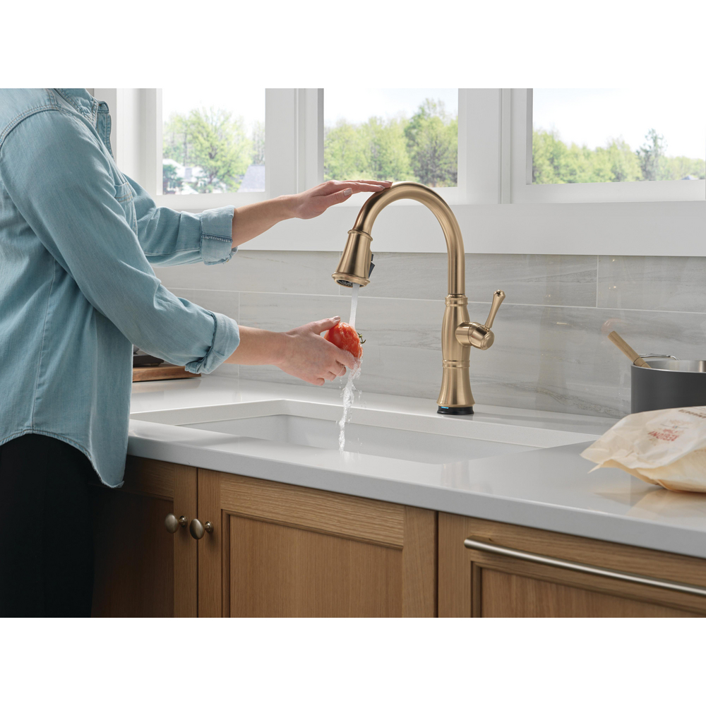 Cassidy Touchless Kitchen Pulldown CZ 9197TL-CZ-PR-DST | Delta Faucet