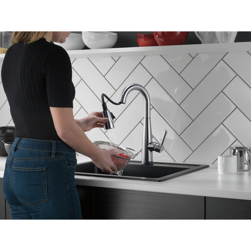 Single Handle Pull-Down Bar / Prep Faucet with Touch2O Technology 9913T ...