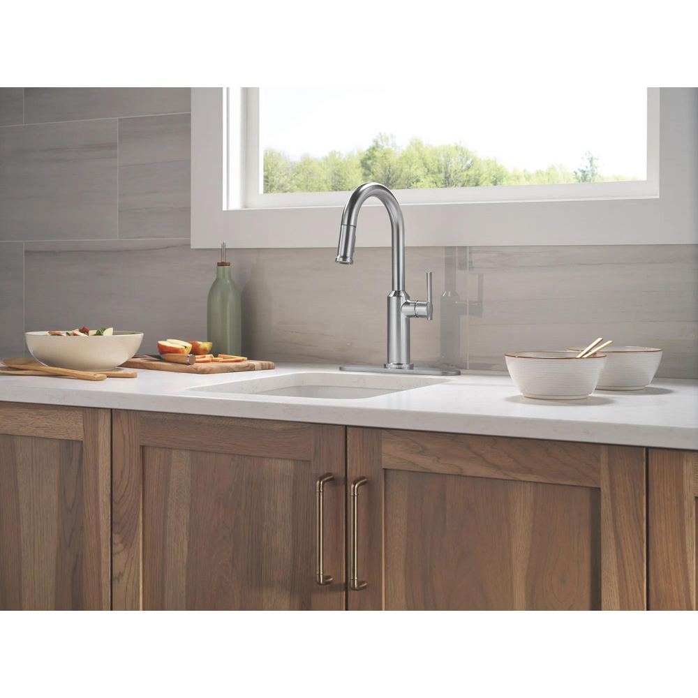 Cordova-Bar/Prep Pulldown Faucet Arc Spout 9985-AR-PR-DST | Delta