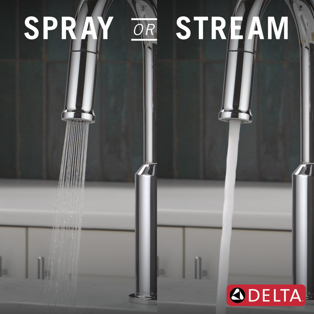 Cordova-Bar/Prep Pulldown Faucet Arc Spout 9985-PR-DST | Delta Faucet