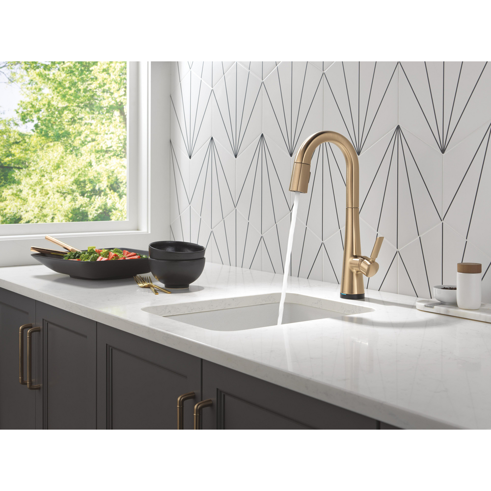 Monrovia Tocuhless Bar Pulldown CZ 9991TL-CZ-PR-DST | Delta Faucet