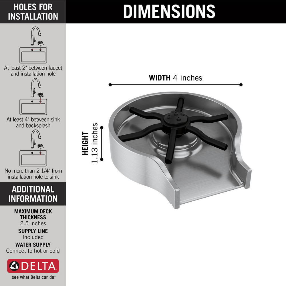 Metal Glass Rinser GR250-AR Delta Faucet