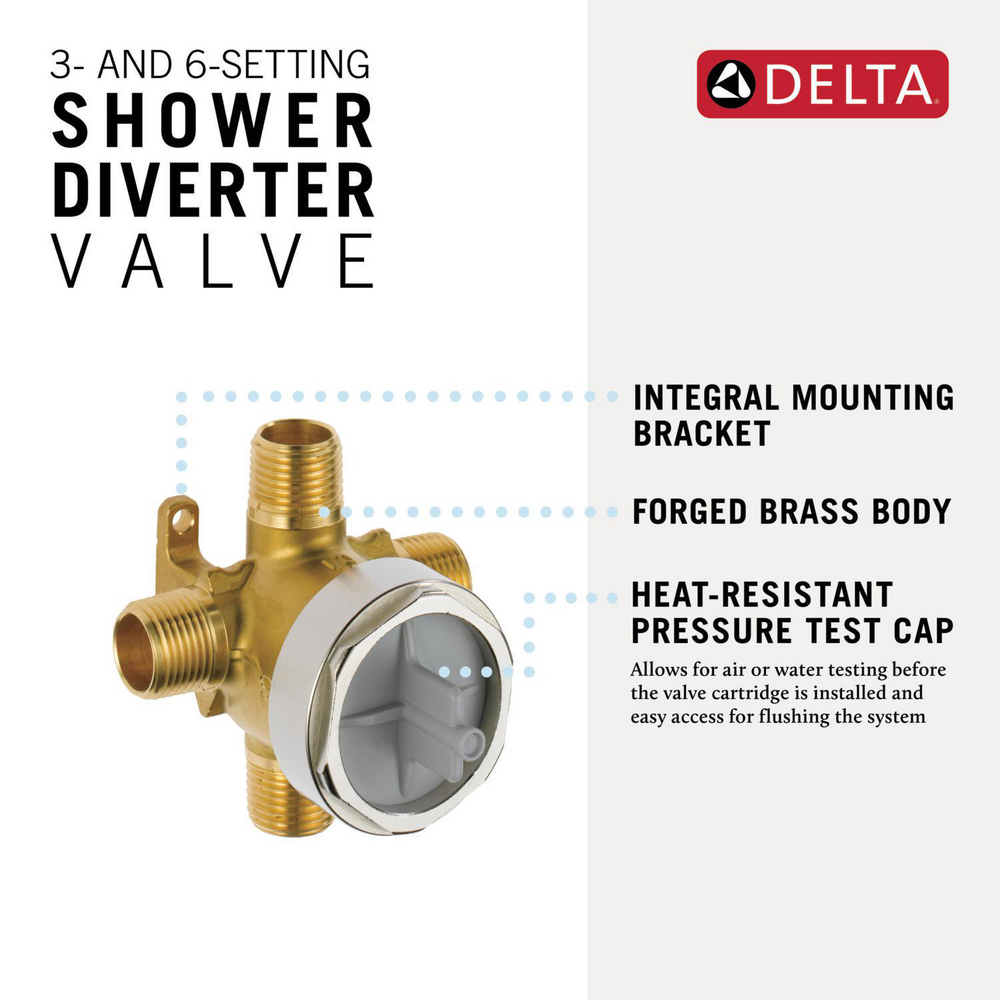 3/6 Setting Diverter Rough R11000 Delta Faucet