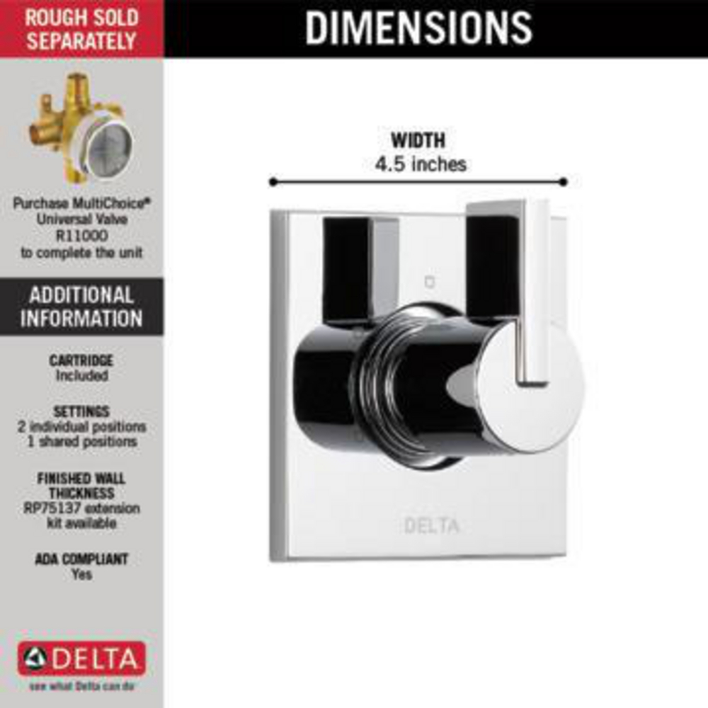 3 Setting Diverter T11853 | Delta Faucet