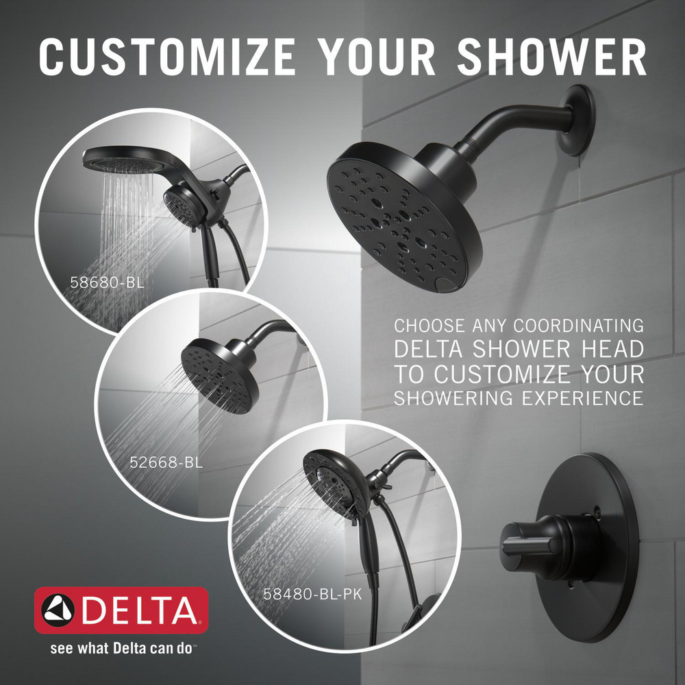 14 Series MC Shower Trim - Less Showerhead T14259-BLLHD | Delta Faucet