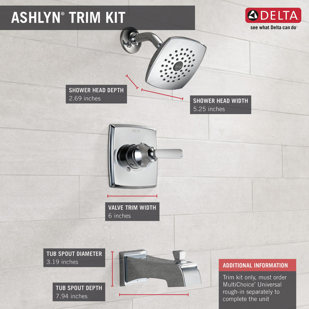 Tub/Shower Trim T14464 | Delta Faucet