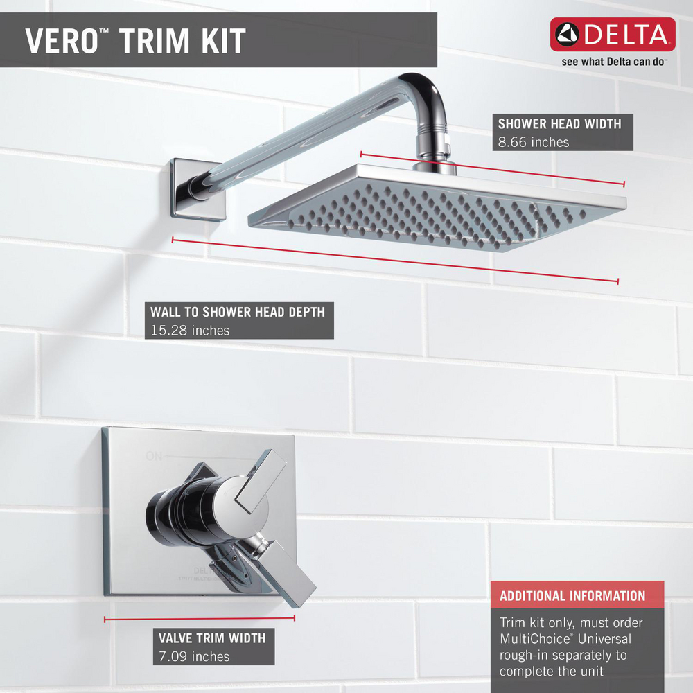 Delta Vero Stainless Steel Finish STANDARD Bathroom Accessory Set
