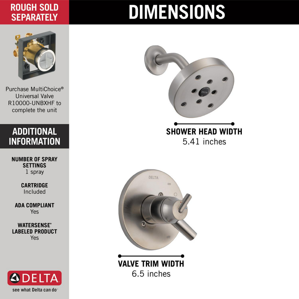 17 Series MC Shower Trim T17259-SS | Delta Faucet