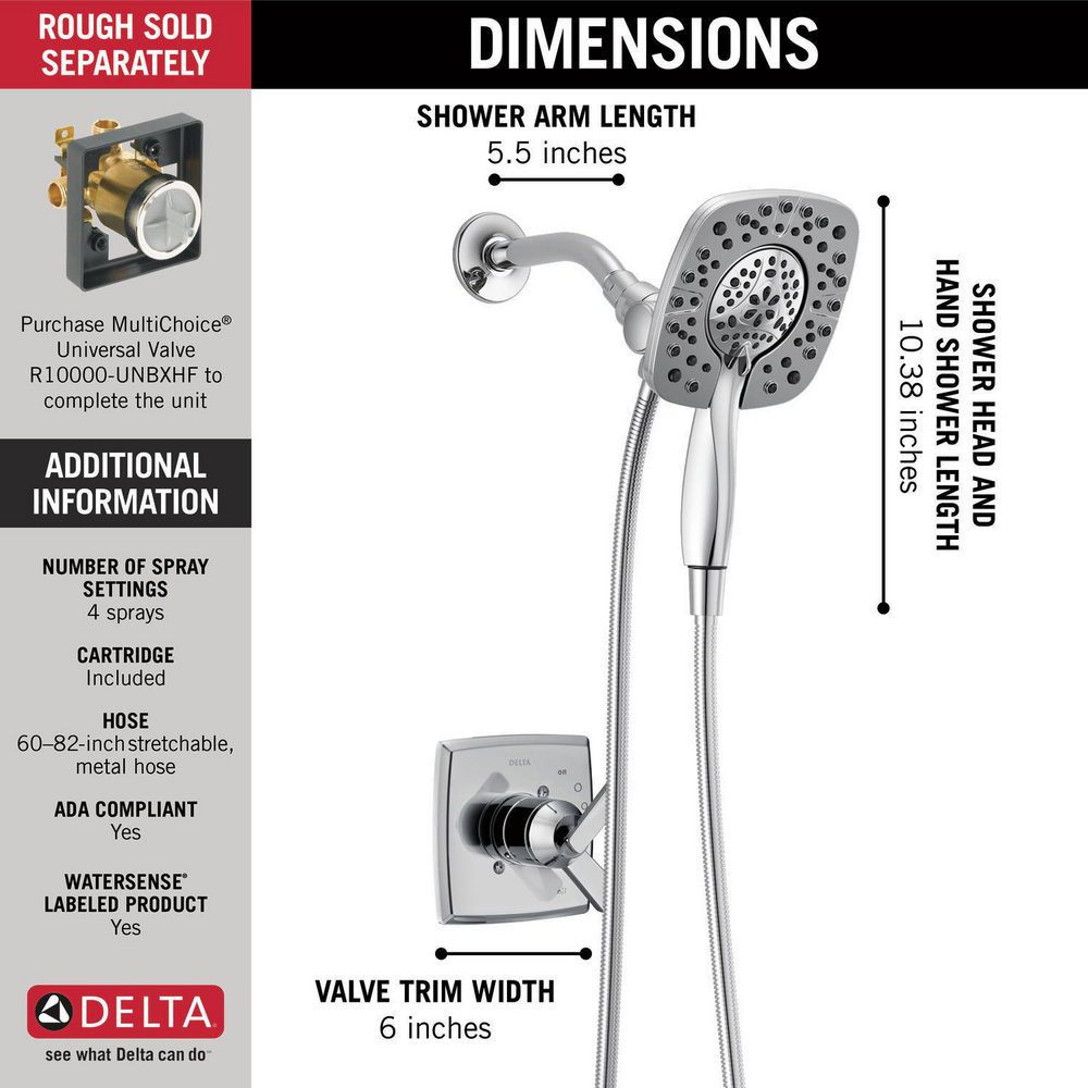 Monitor® 17 Series Shower with In2ition® Two-in-One Shower T17264 