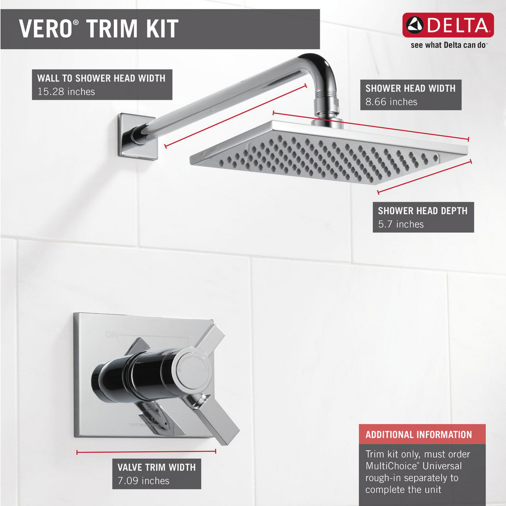 TempAssure® 17T Series Shower Trim T17T253 | Delta Faucet