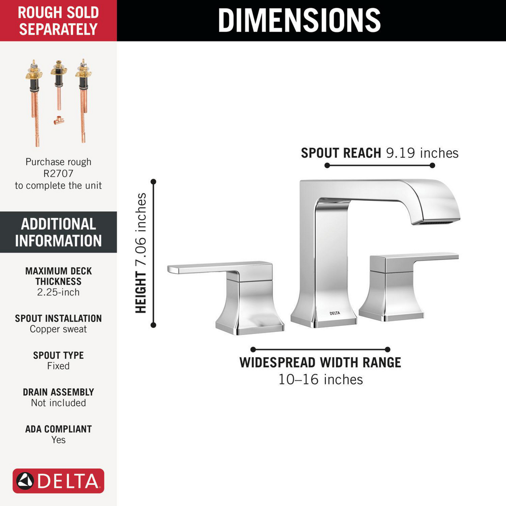Roman Tub Trim T2739 | Delta Faucet