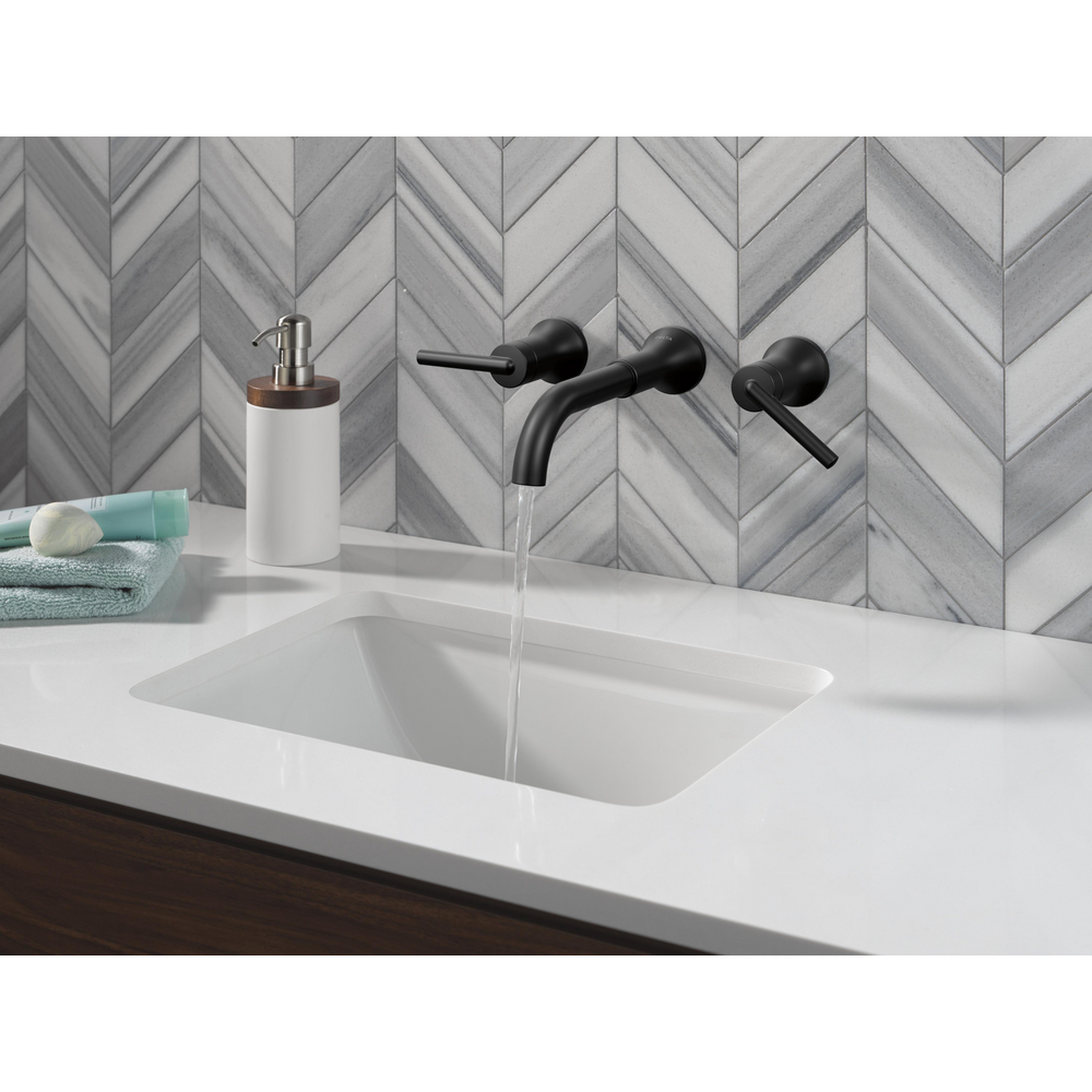 Two Handle Wall Mount Bathroom Faucet T3554LF-BLLHP-WL | Delta Faucet